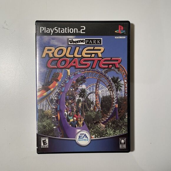 Theme Park Roller Coaster (Sony PlayStation 2, PS2, 2000) Complete with Manual - Picture 1 of 3